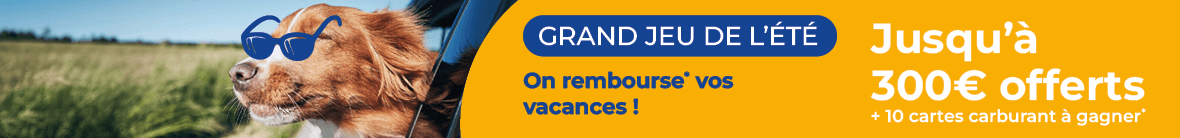 Grand jeu de l'été : tirage au sort à partir de 50€ d'achat sur le site, tentez de gagner jusqu’à 300€ ou une carte carburant !