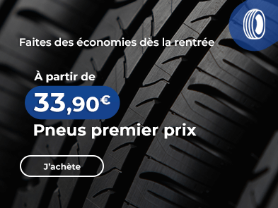 Pneus premier prix - faites des économies dès la rentrée