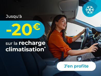 Jusqu'à -20€ sur la recharge climatisation