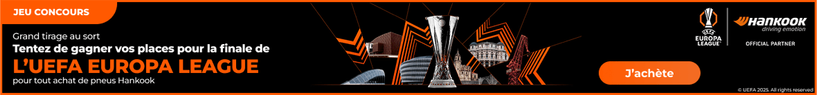 Tentez de gagner vos places pour la finale de l’UEFA Europa League pour tout achat de pneus Hankook
