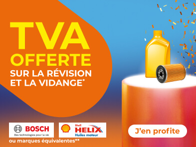 TVA offerte sur la révision et la vidange