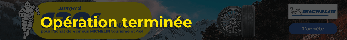 Jusqu'à 120€ remboursés pour l'achat de 4 pneus MICHELIN tourisme et 4X4