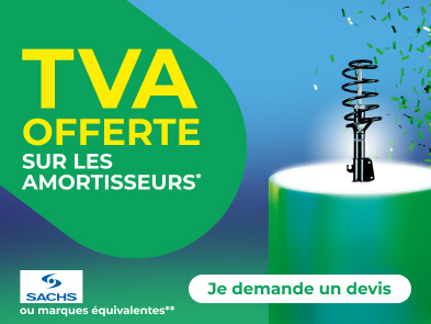TVA offerte sur les amortisseurs*