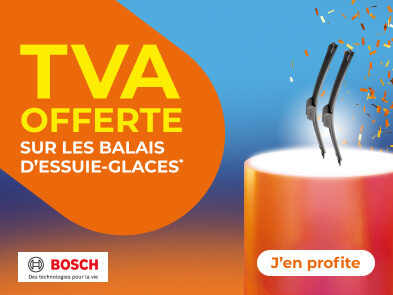 TVA offerte sur les balais d'essuie-glaces*