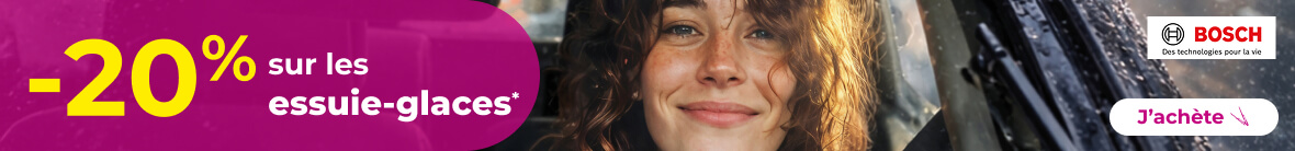 -20% sur les balais d'essuie-glaces