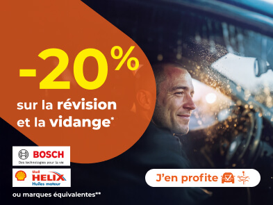 -20% sur la révision et la vidange