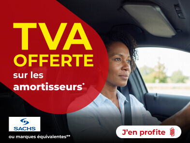 TVA offerte sur les amortisseurs*