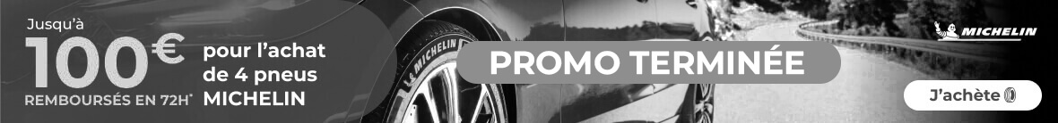 Jusqu'à 100€ remboursés en 72h pour l'achat de 4 pneus MICHELIN