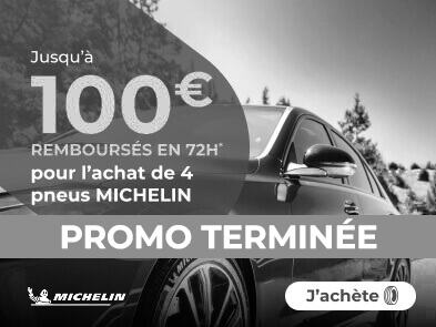 Jusqu'à 100€ remboursés en 72h pour l'achat de 4 pneus MICHELIN*