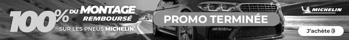 100% du montage offert* sur les pneus MICHELIN