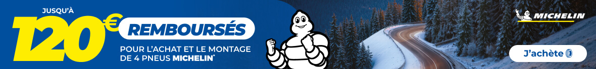 Jusqu'à 120€ remboursés pour l’achat et le montage de 4 pneus MICHELIN